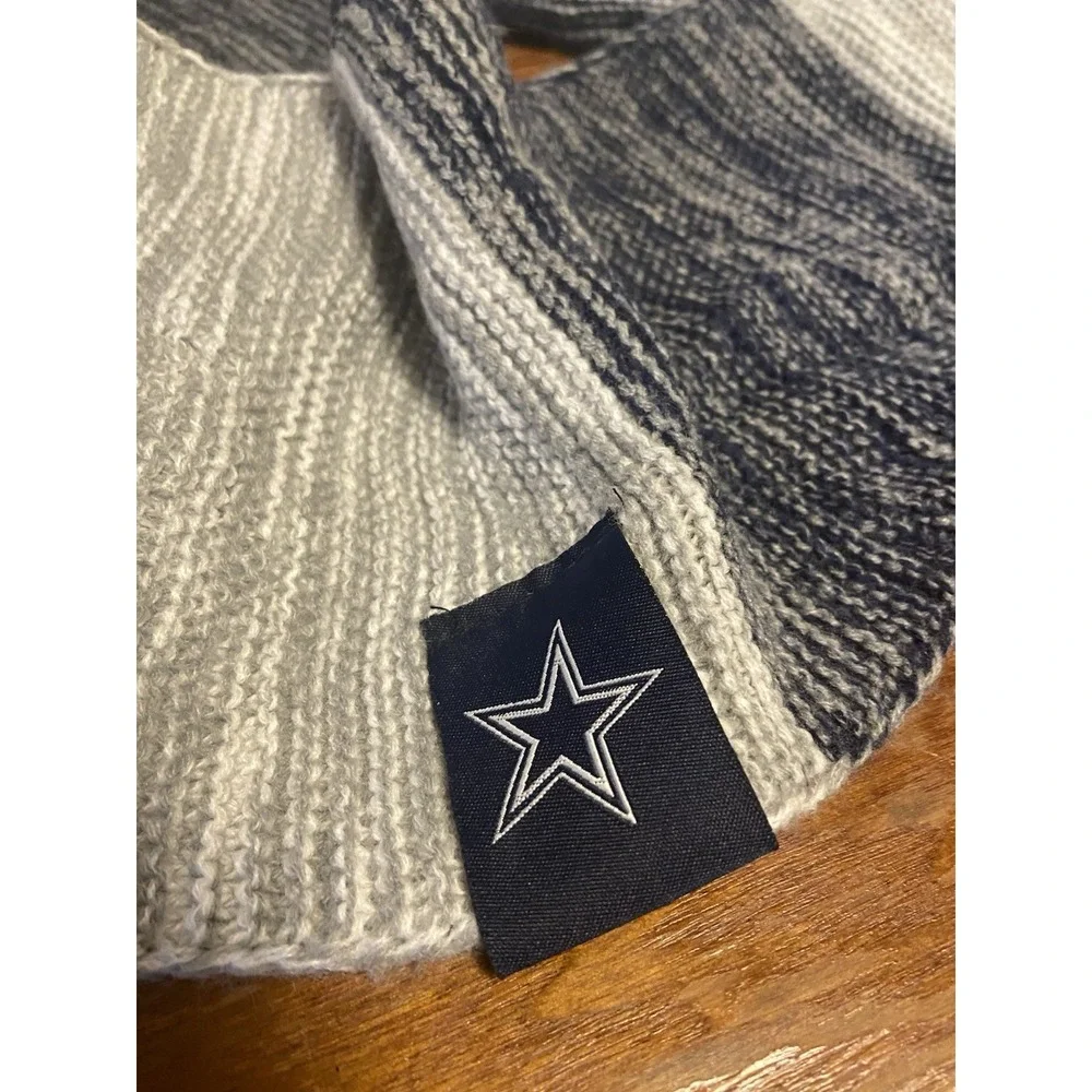 Dallas Cowboys‎ FOCO Forever Collectibles Marled Knit Infinity Scarf Navy Grey